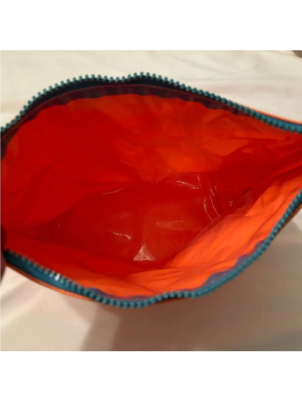MB Greene Large And Small Zip Pouches - Tangerine And Berry